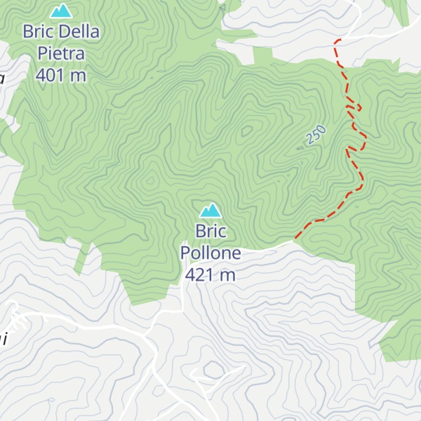 Map of Bric Pollone