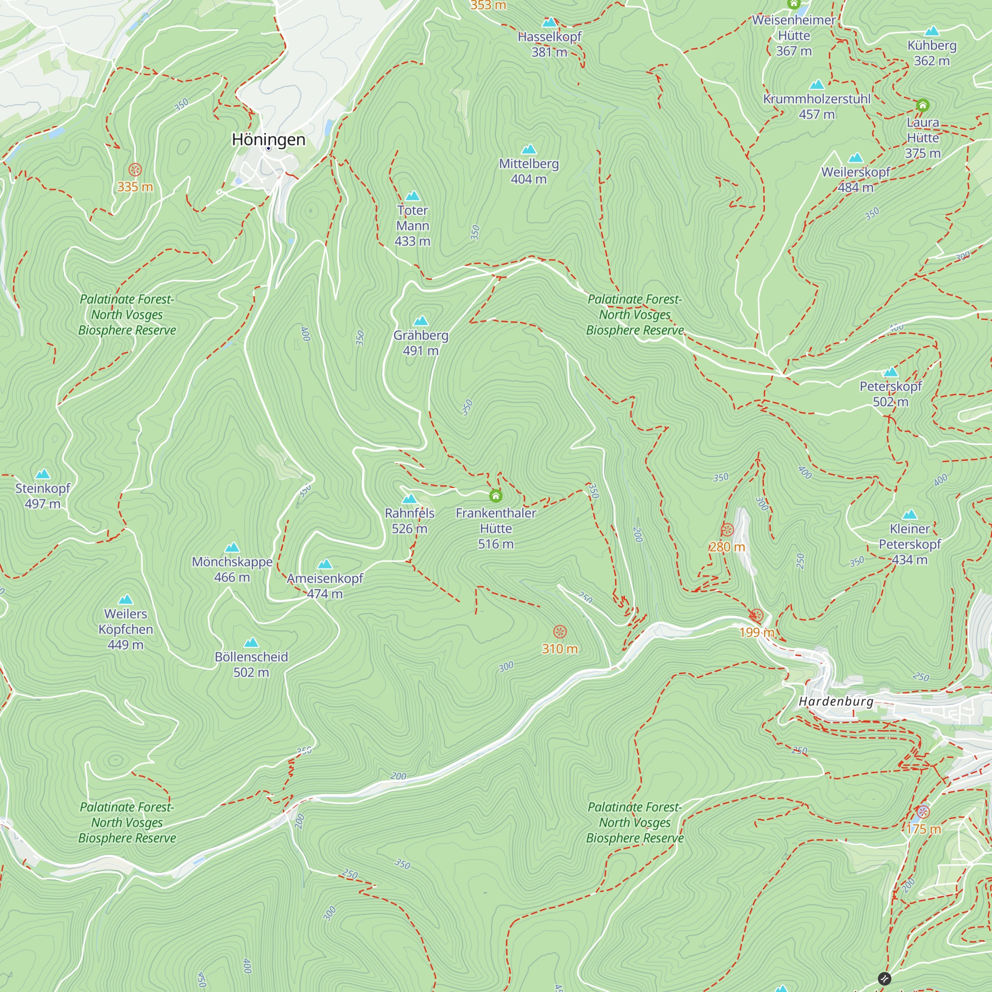 Frankenthaler Hütte map
