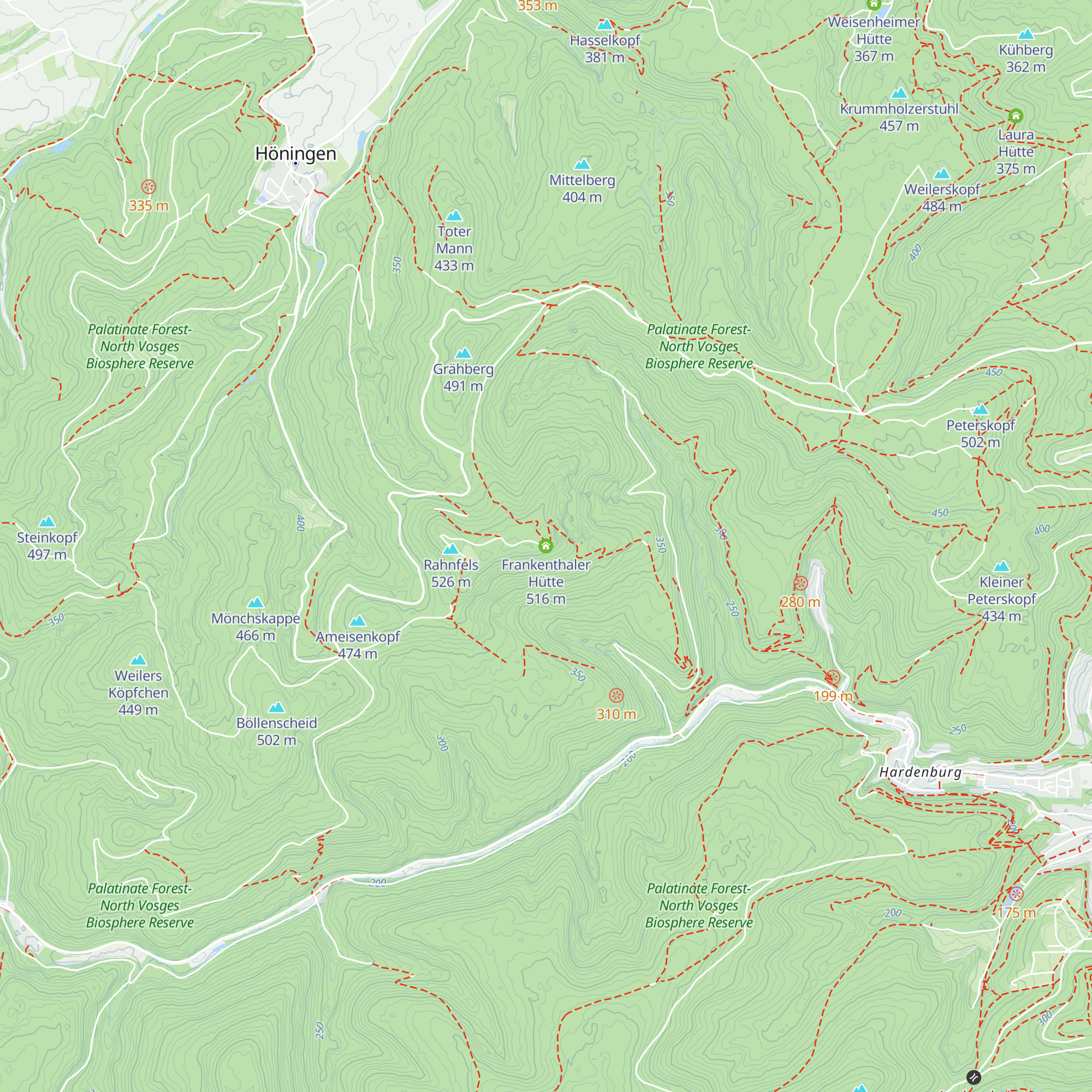 Frankenthaler Hütte map