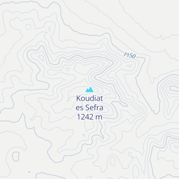 Map of Koudiat es Sefra