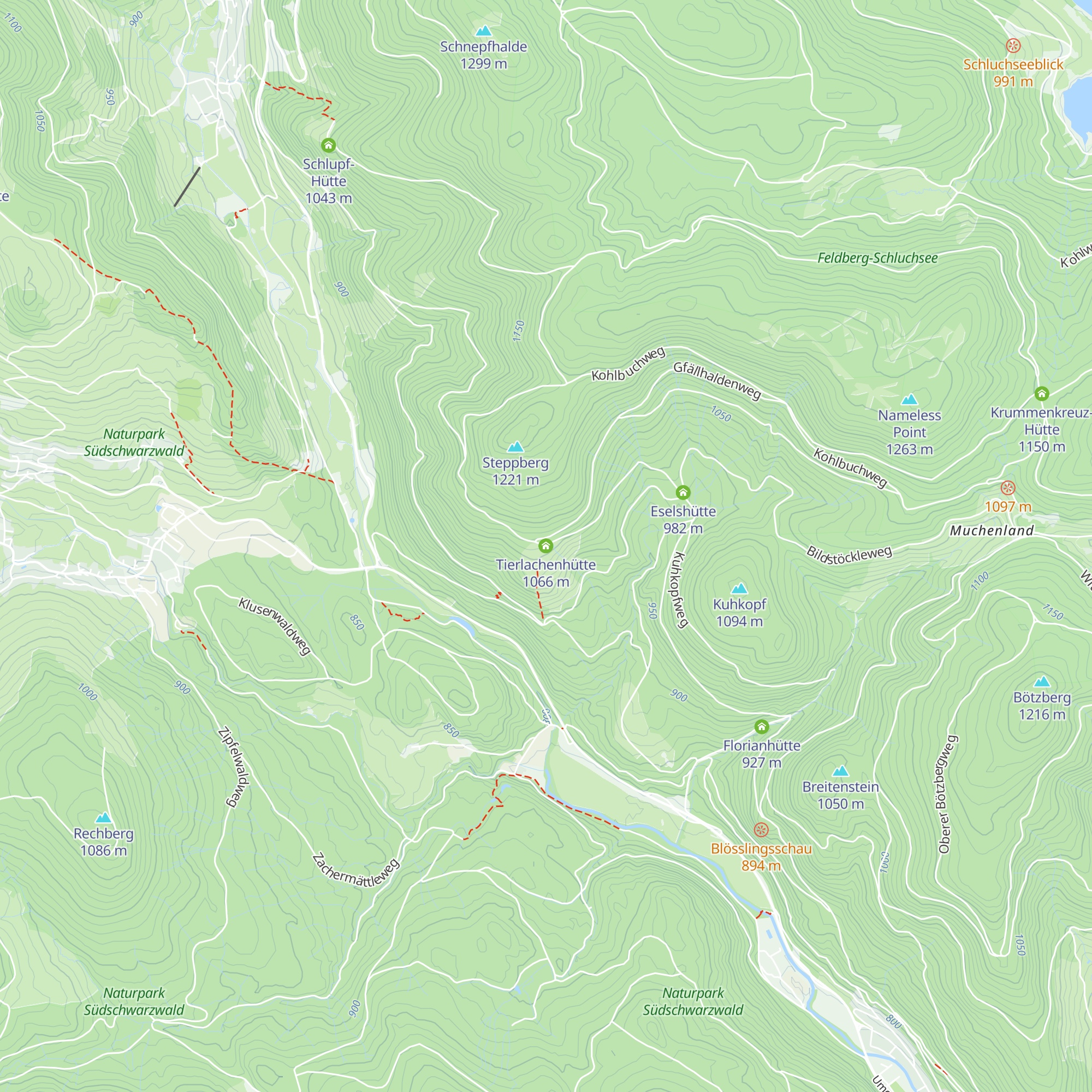 Tierlachenhütte map