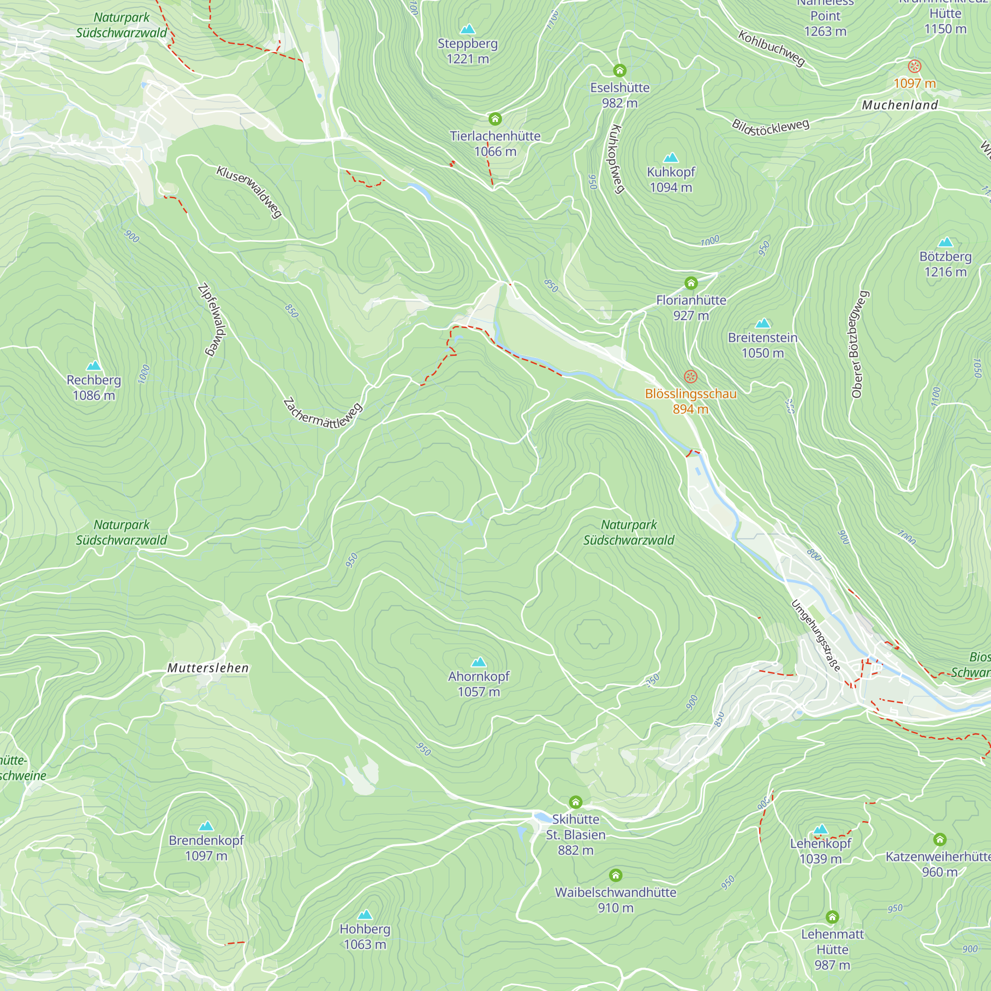 Klusenwittehütte map