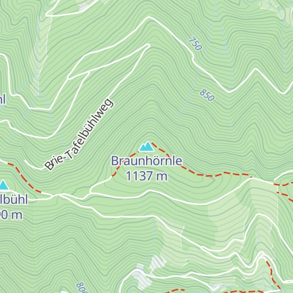 Map of Braunhörnle