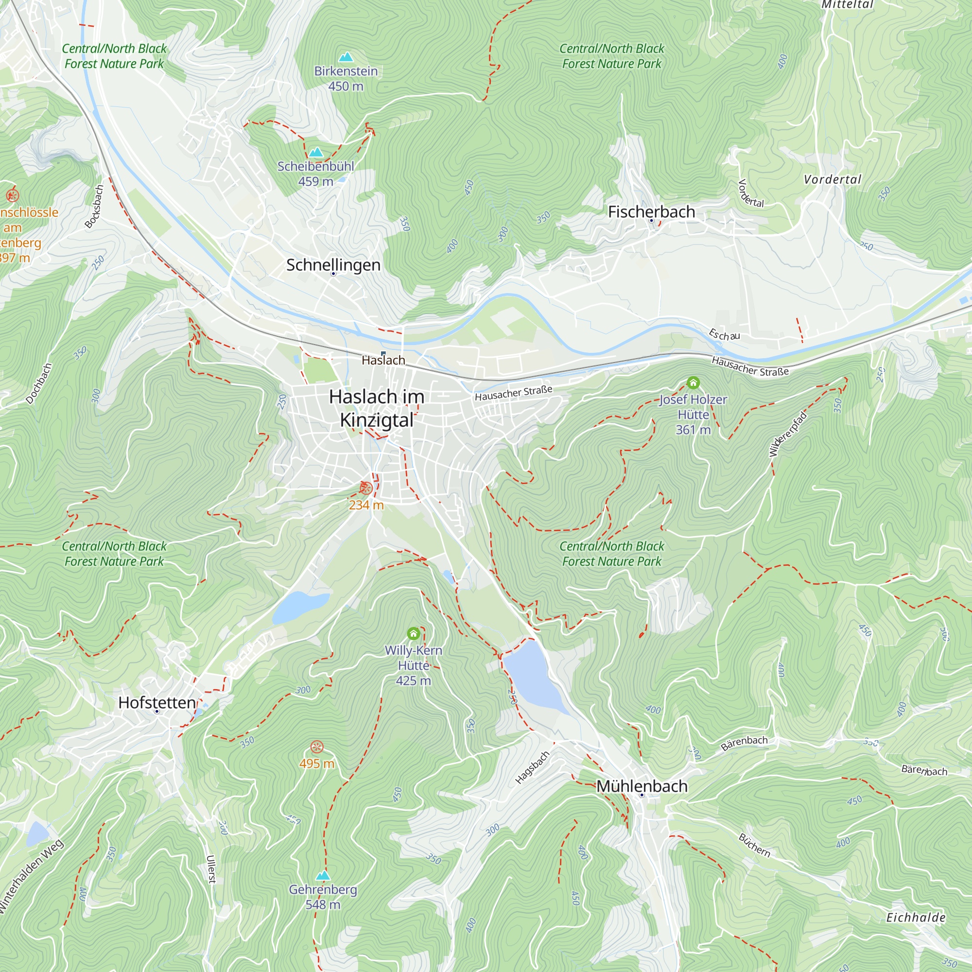 Rotkreuz-Hütte map