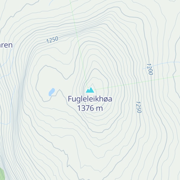 Map of Fugleleikhøa