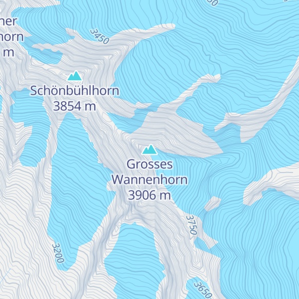 Map of Grosses Wannenhorn