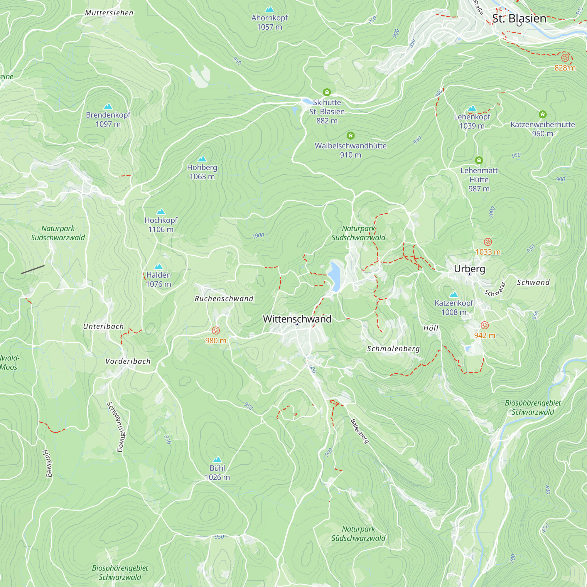 Kreuzfelsenhütte map
