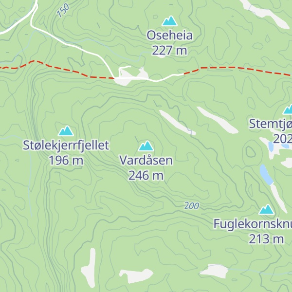 Map of Vardåsen