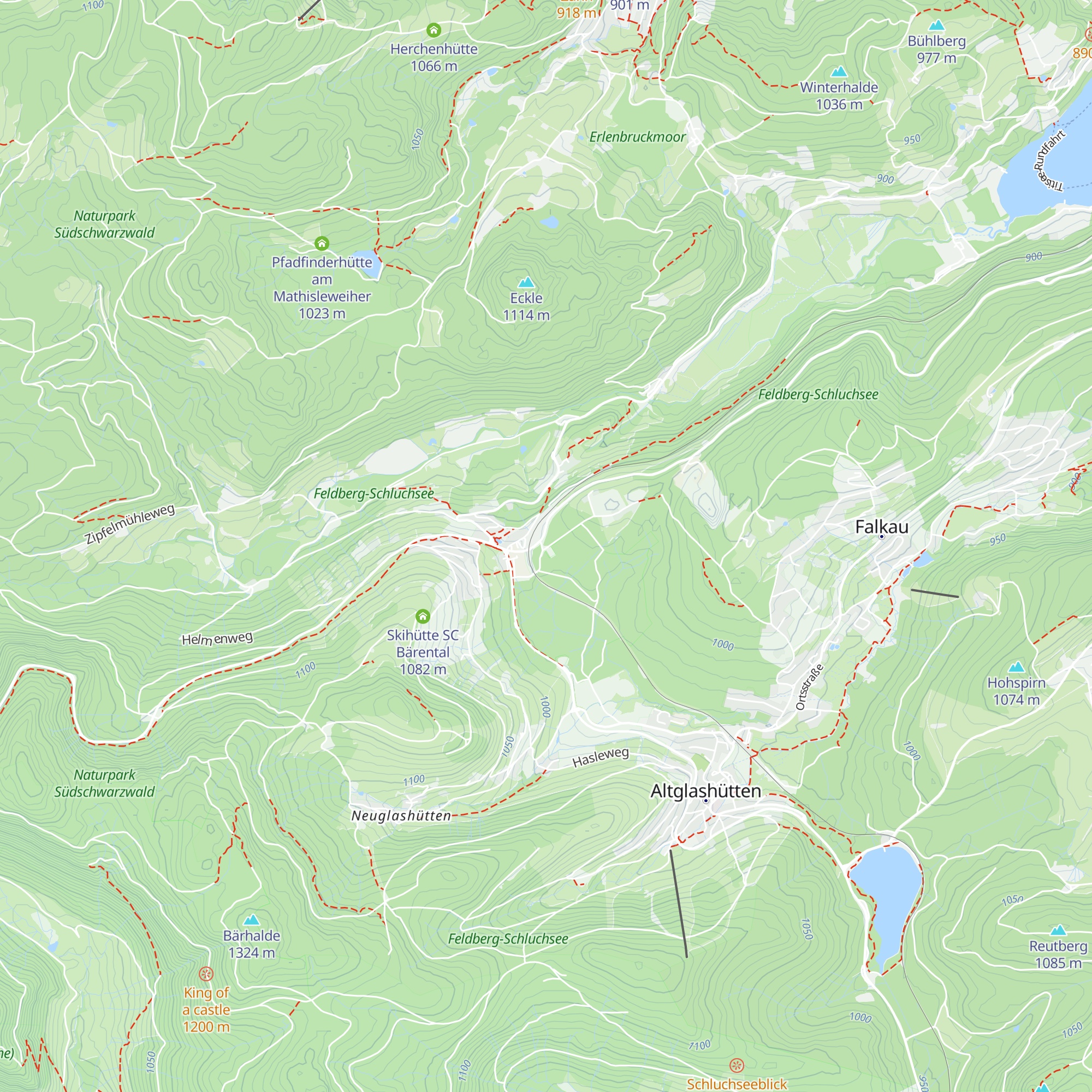 Grillhütte Bärental map