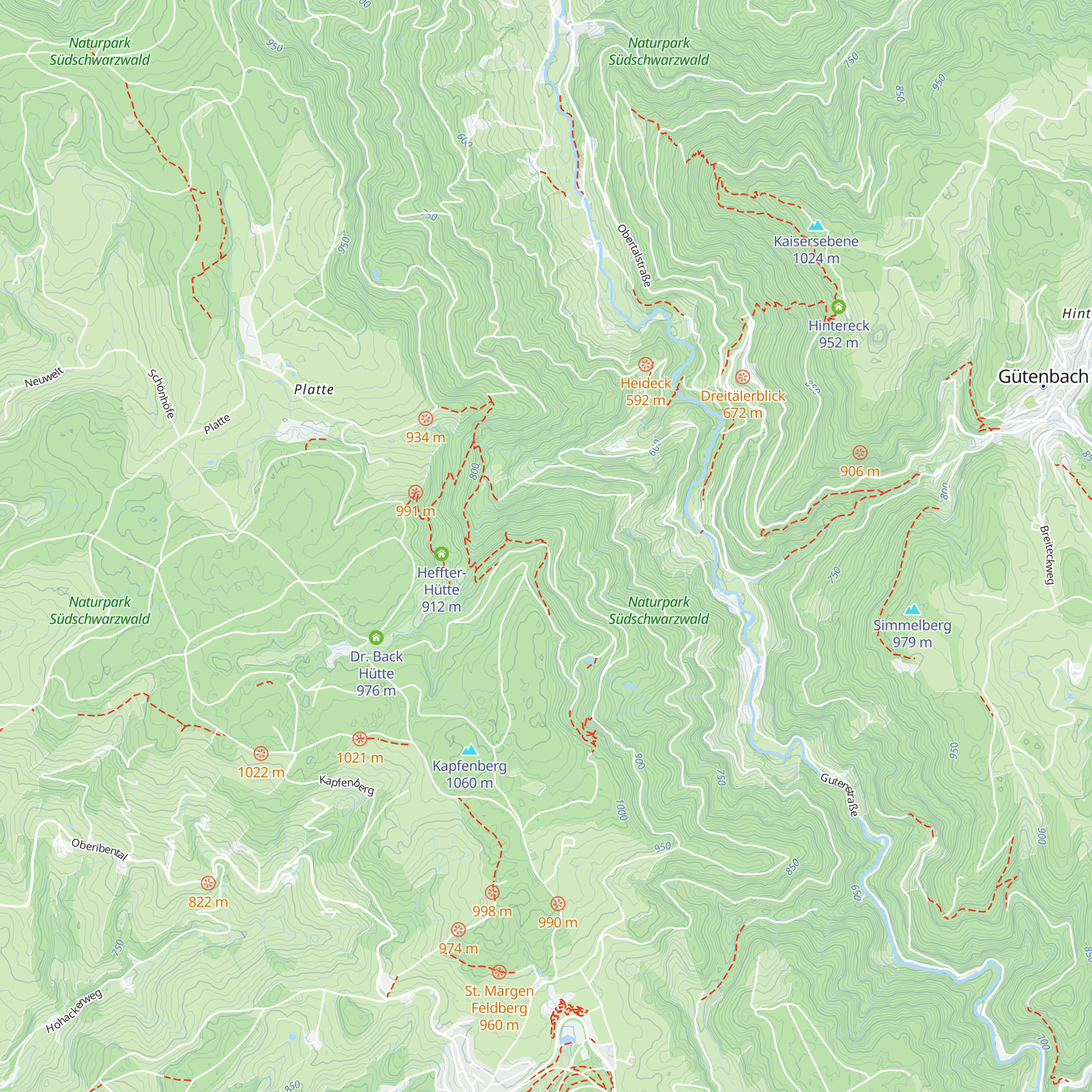 Bannwaldhütte map