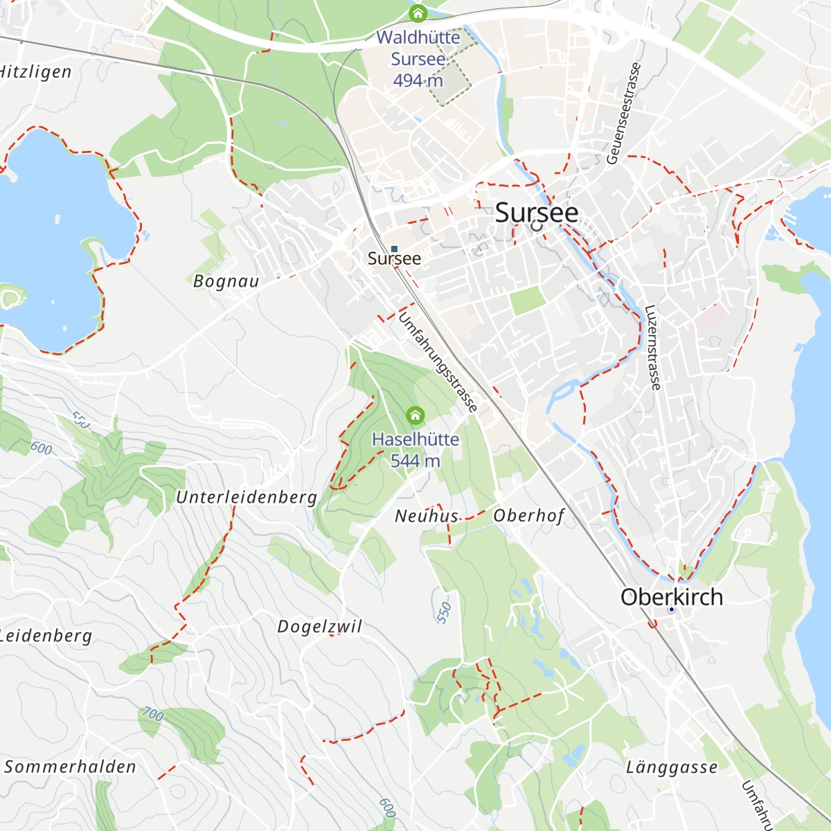 Haselhütte map