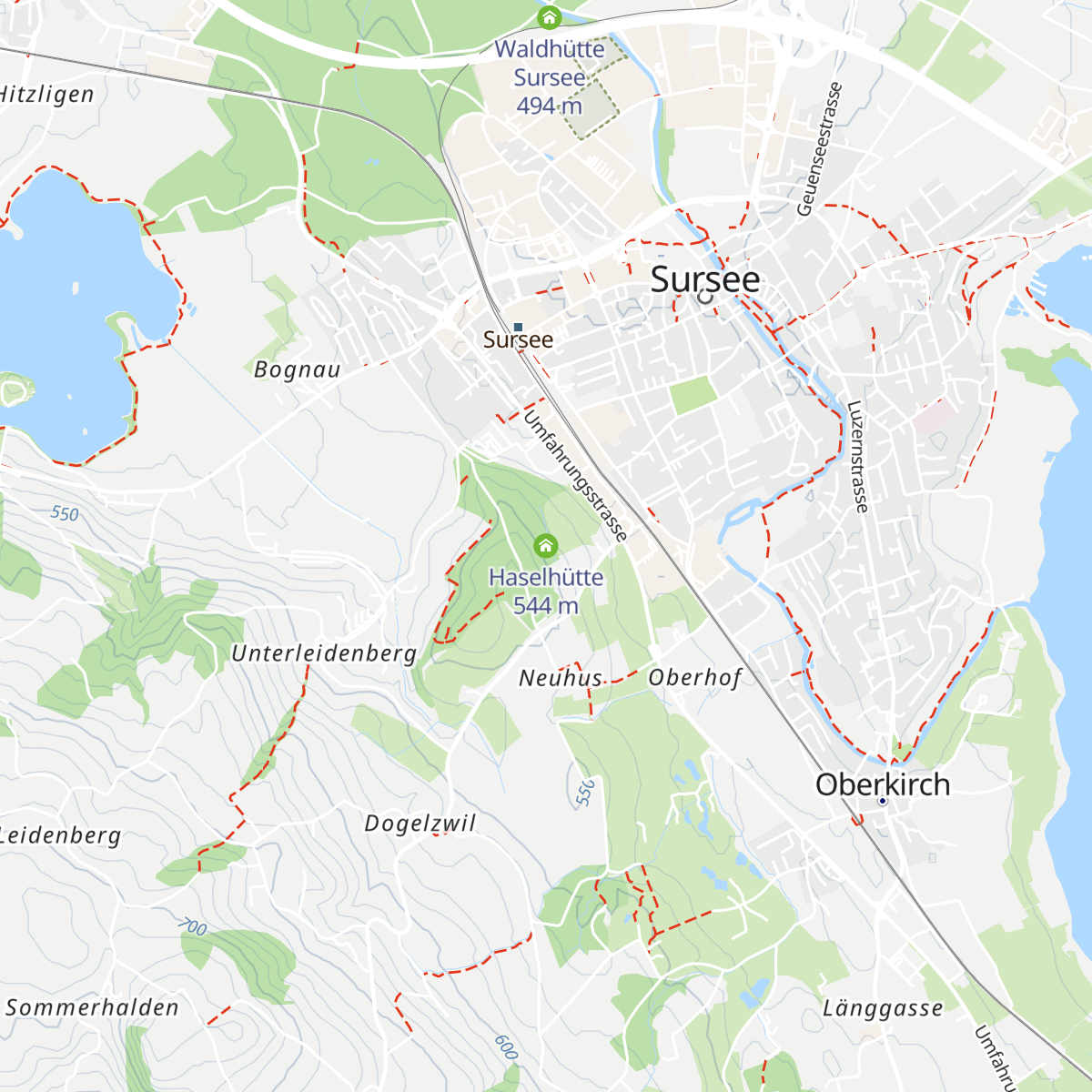 Haselhütte map