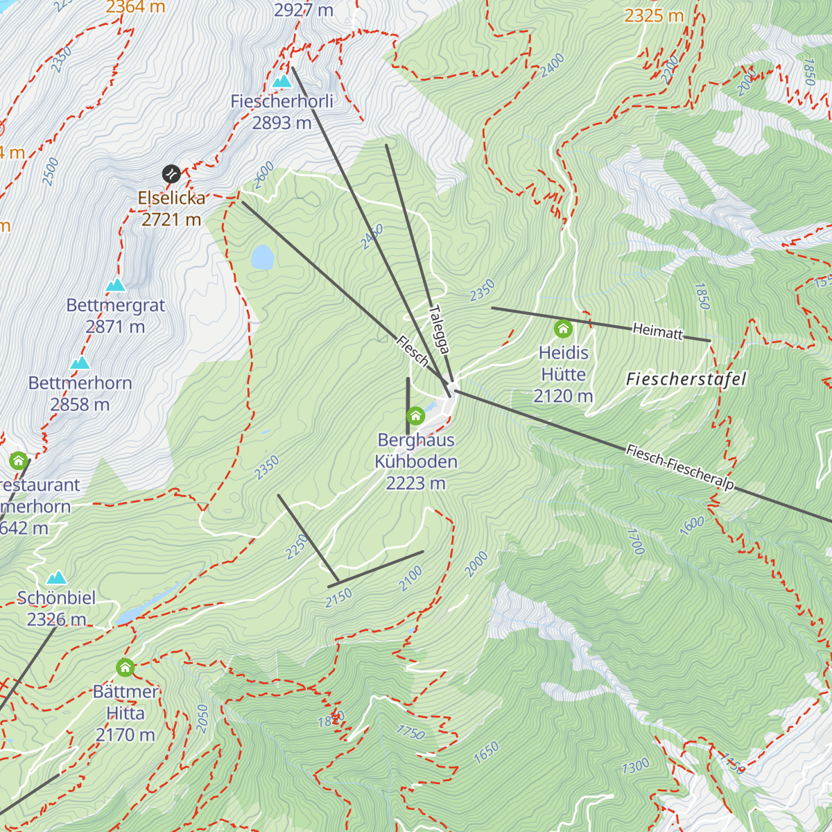 Berghaus Kühboden map