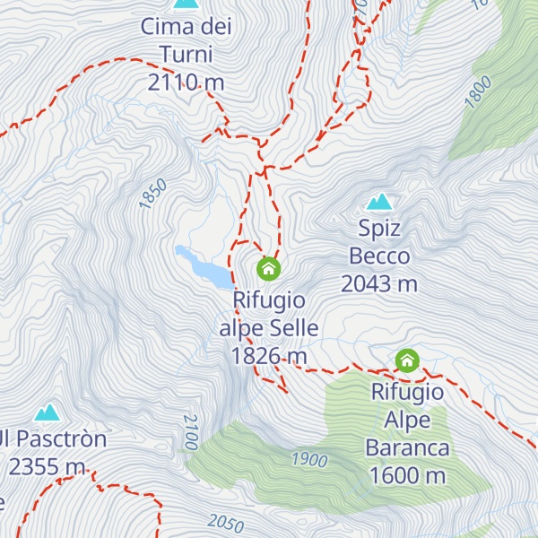 Map of Rifugio alpe Selle