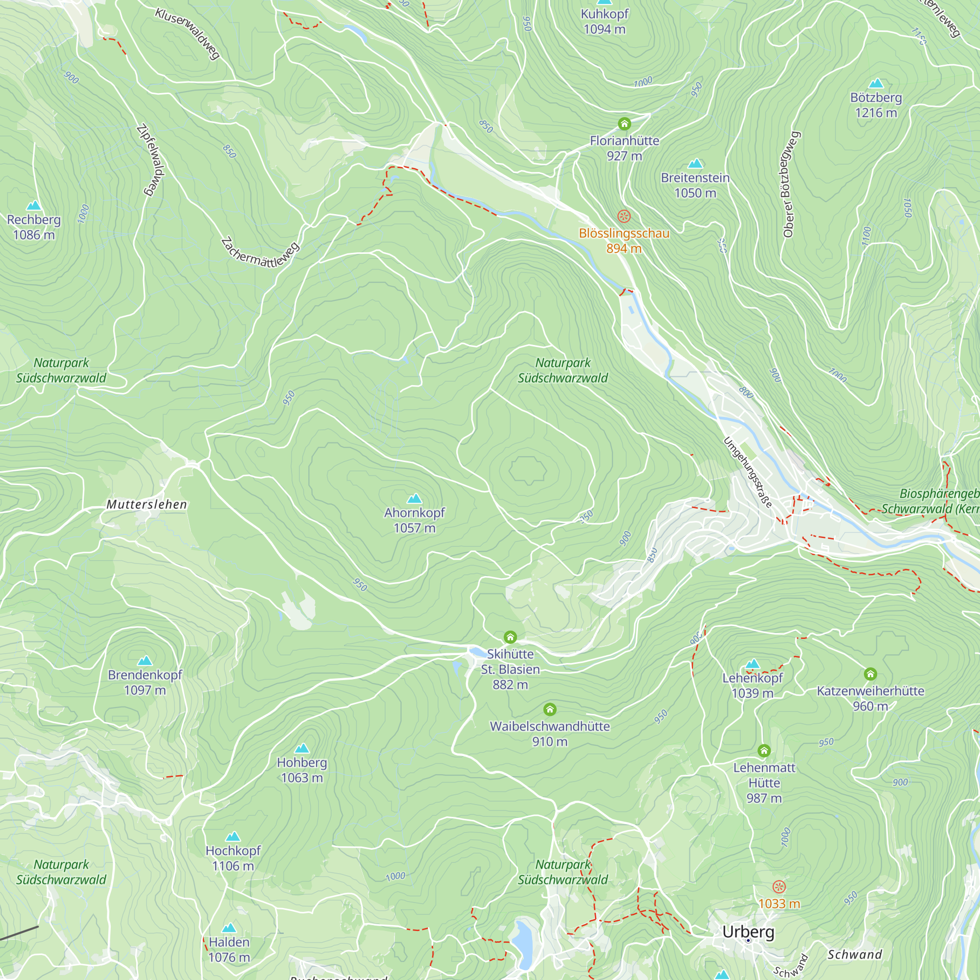 Hebeltannhütte map