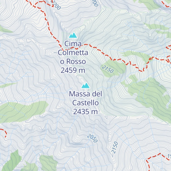 Map of Massa del Castello