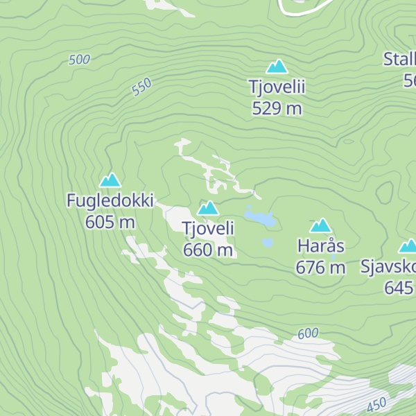 Map of Tjoveli