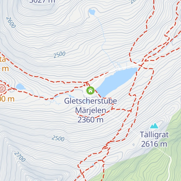Map of Gletscherstube Märjelen
