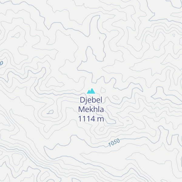 Map of Djebel Mekhla