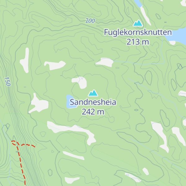 Map of Sandnesheia