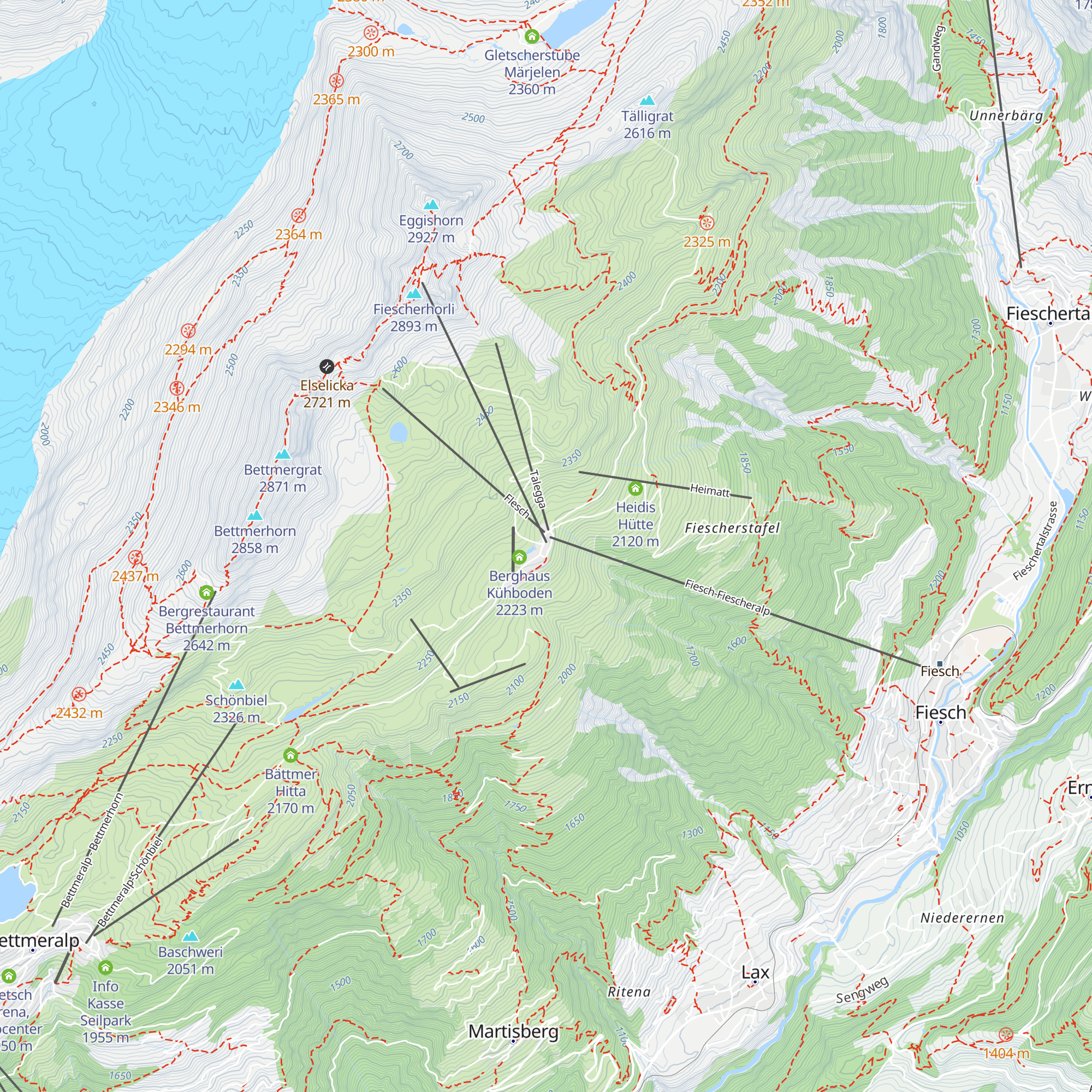 Alpenlodge Kühboden map
