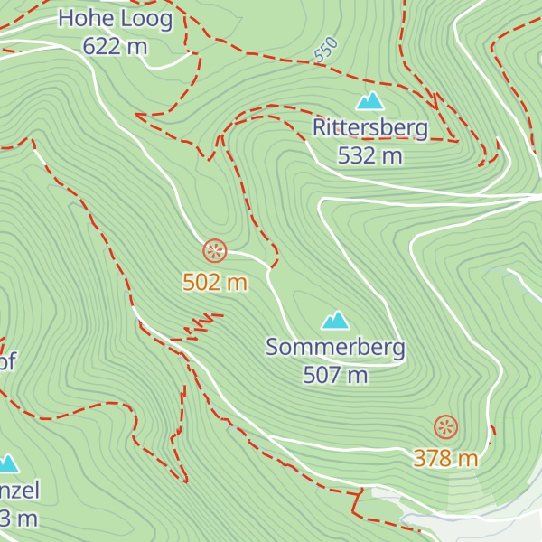Map of Sommerberg Schutzhütte