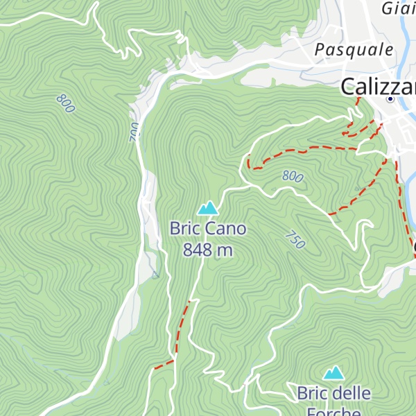 Map of Bric Cano