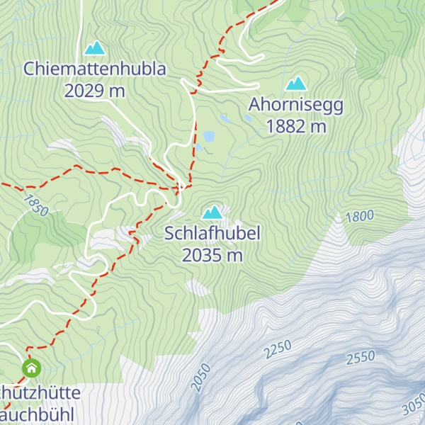 Map of Schlafhubel