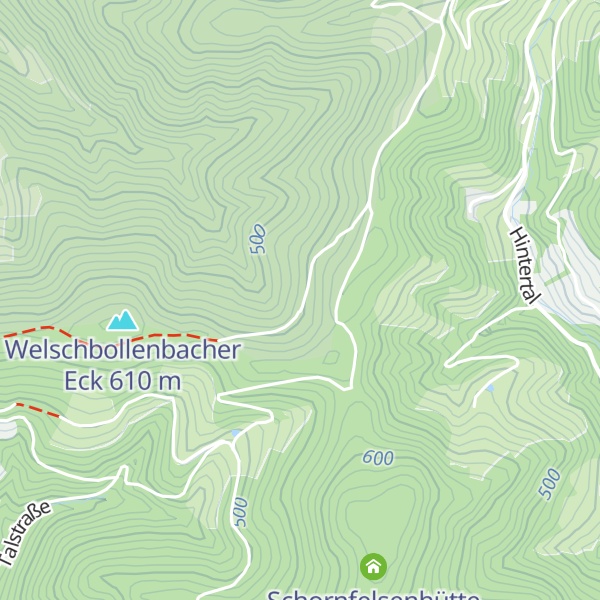 Map of Oberentersbacher Hütte