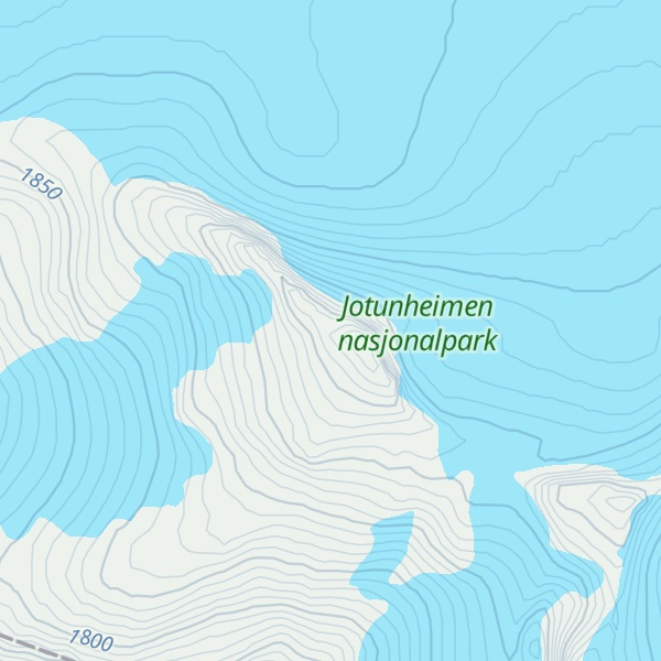 Map of Sørvestre Smørstabbtinden