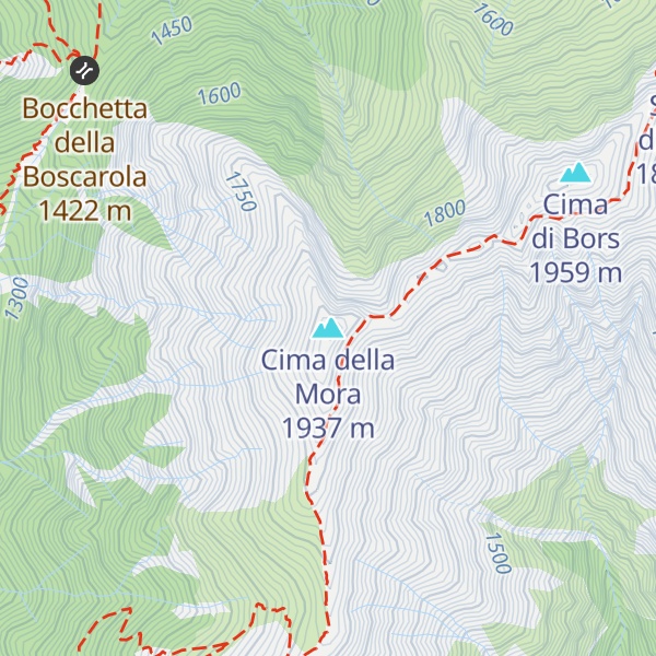 Map of Cima della Mora