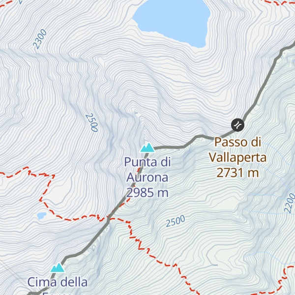 Map of Punta di Aurona
