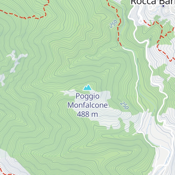Map of Poggio Monfalcone