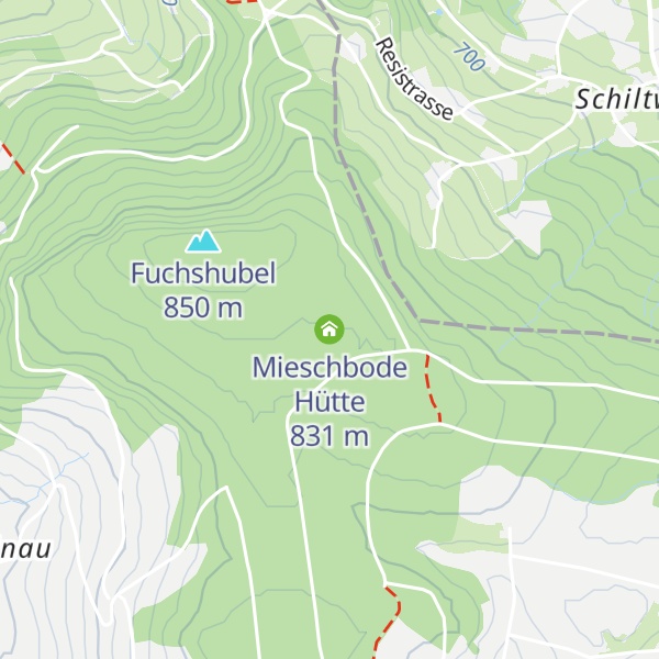 Map of Mieschbode Hütte