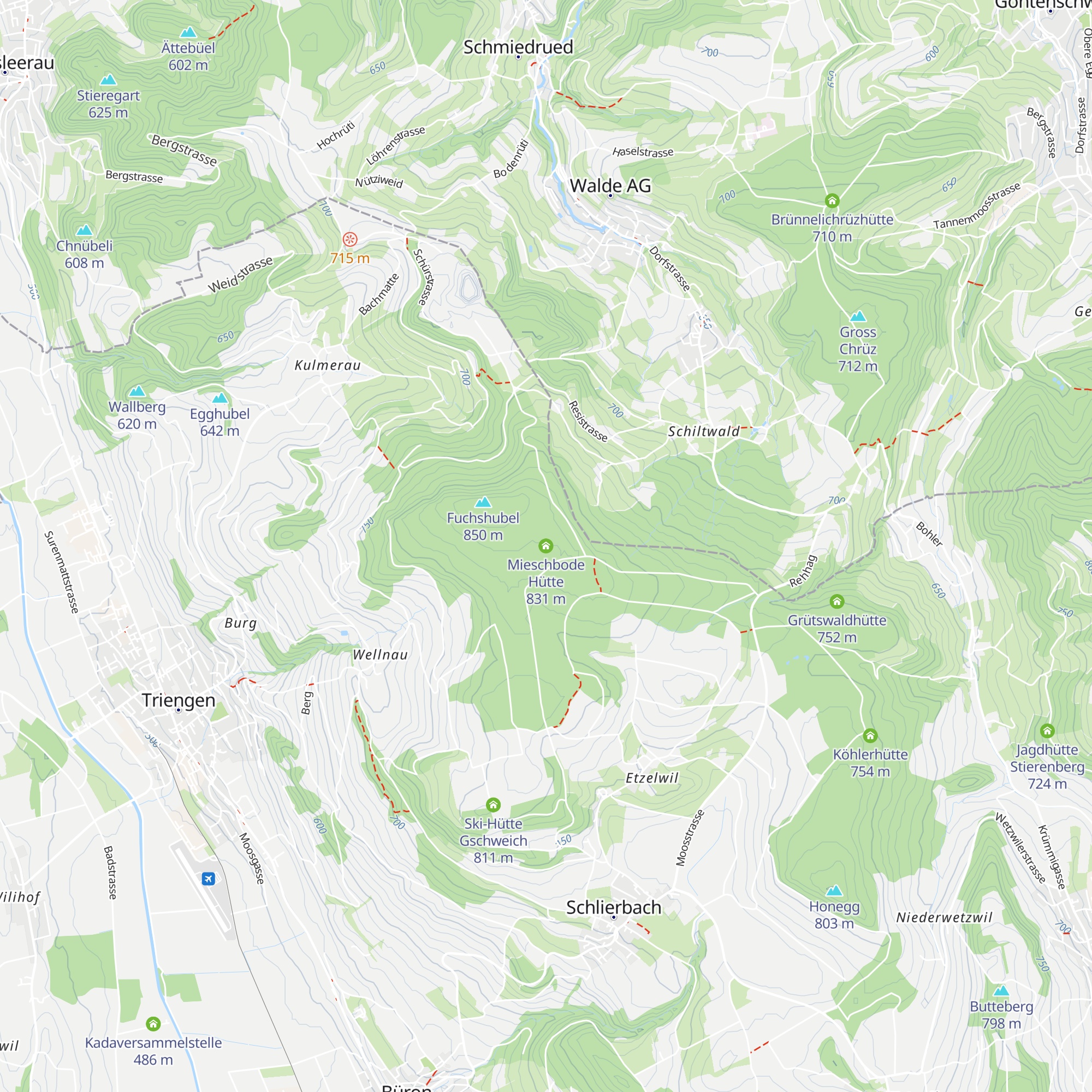 Mieschbode Hütte map