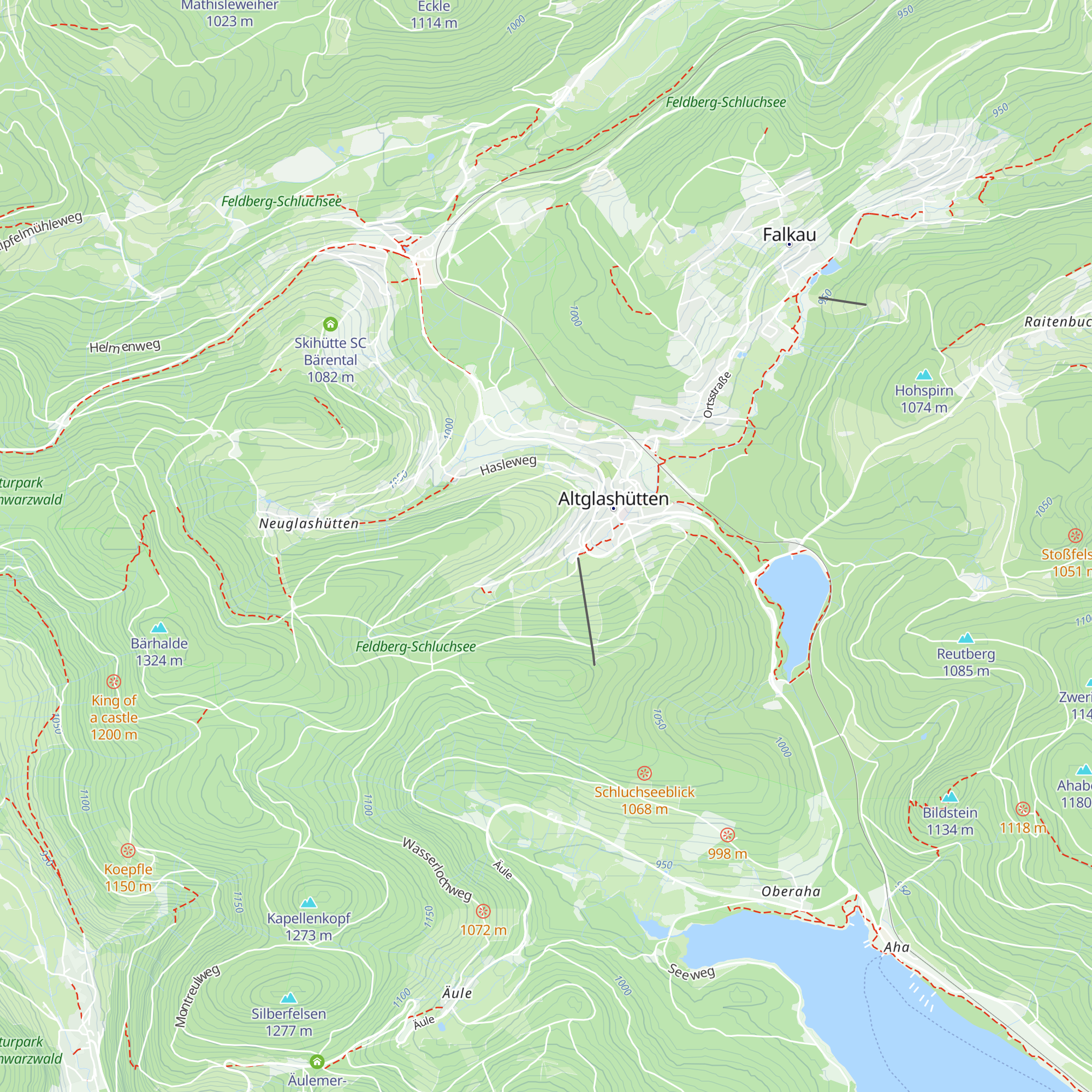 Freizeit- und Bildungszentrum Altglashütten map