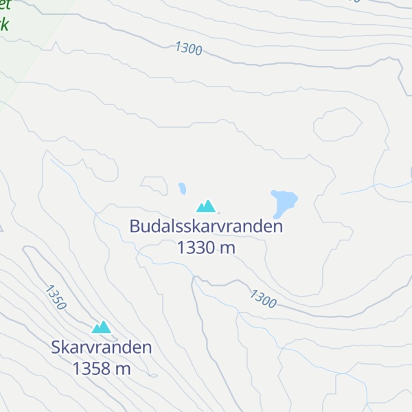 Map of Budalsskarvranden