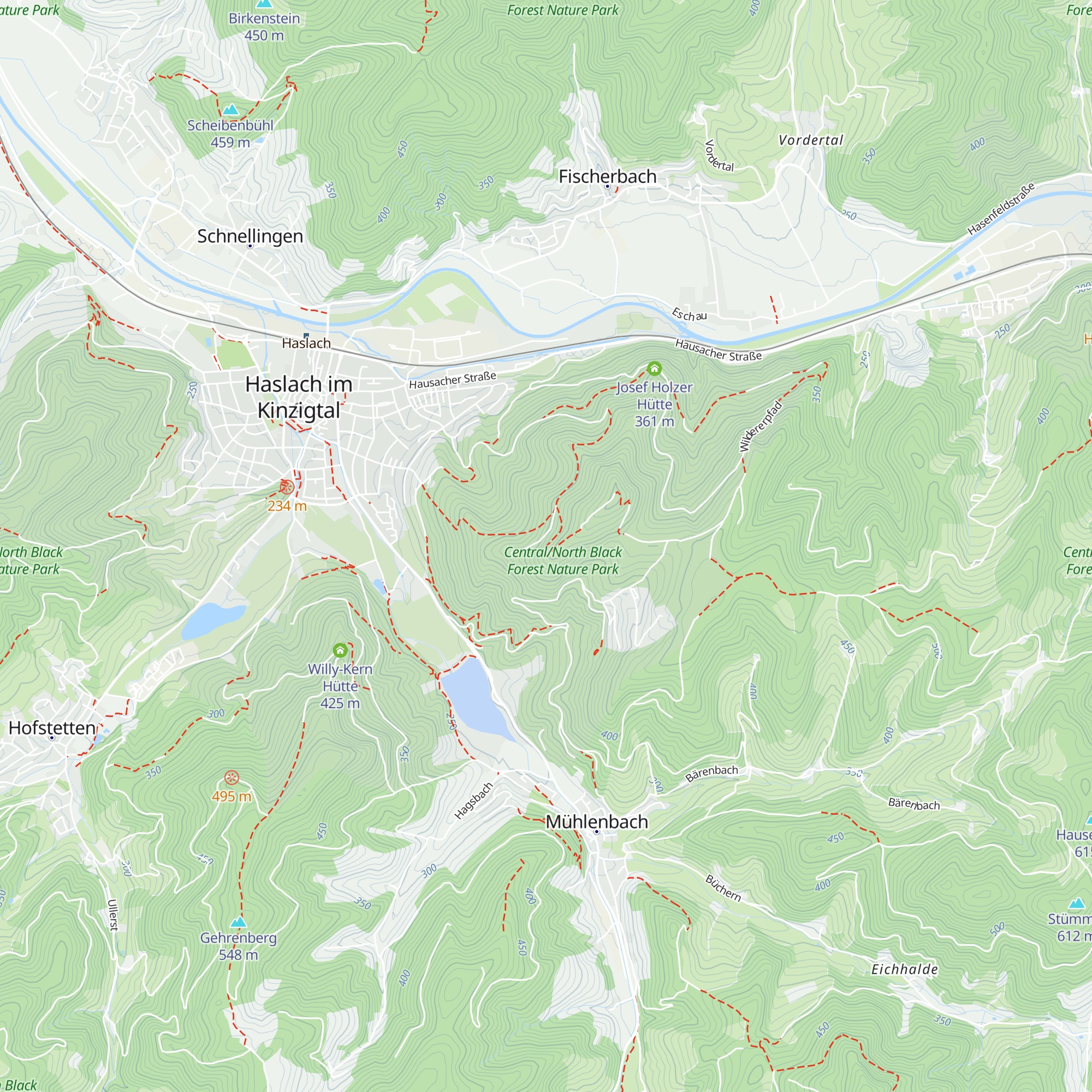 Sandhasenhütte map