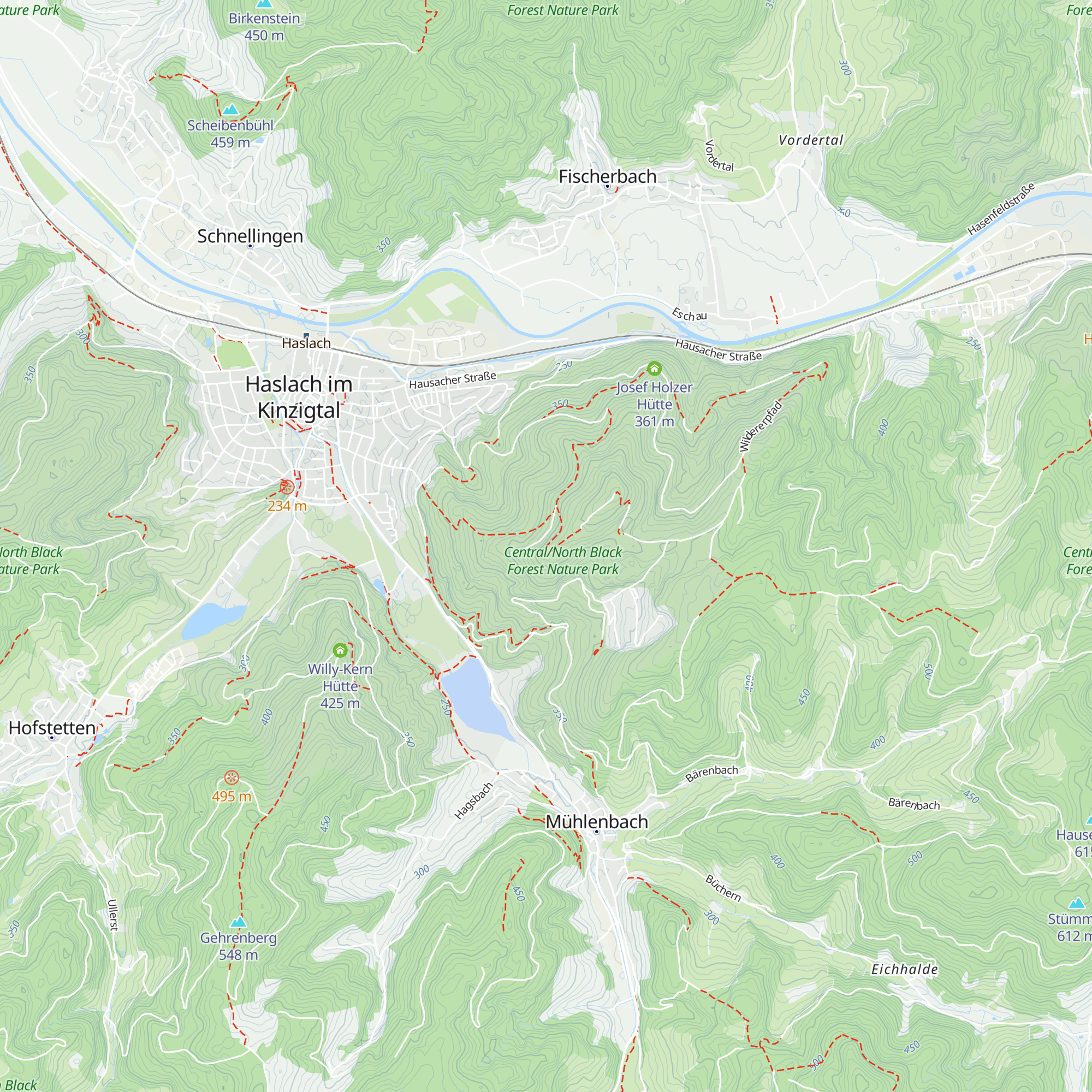Sandhasenhütte map