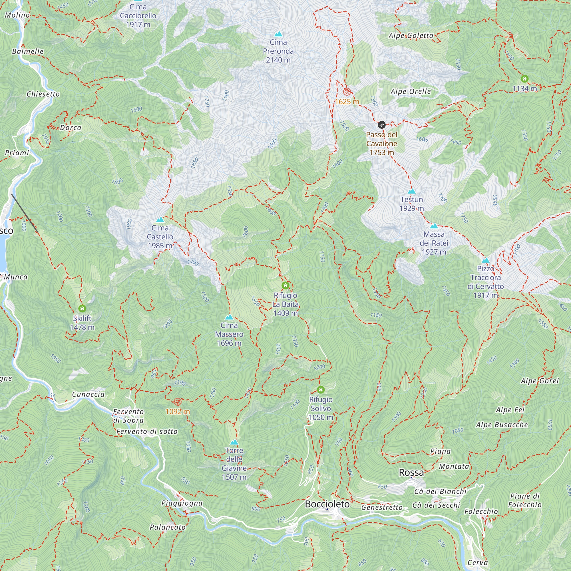 Rifugio La Baita map