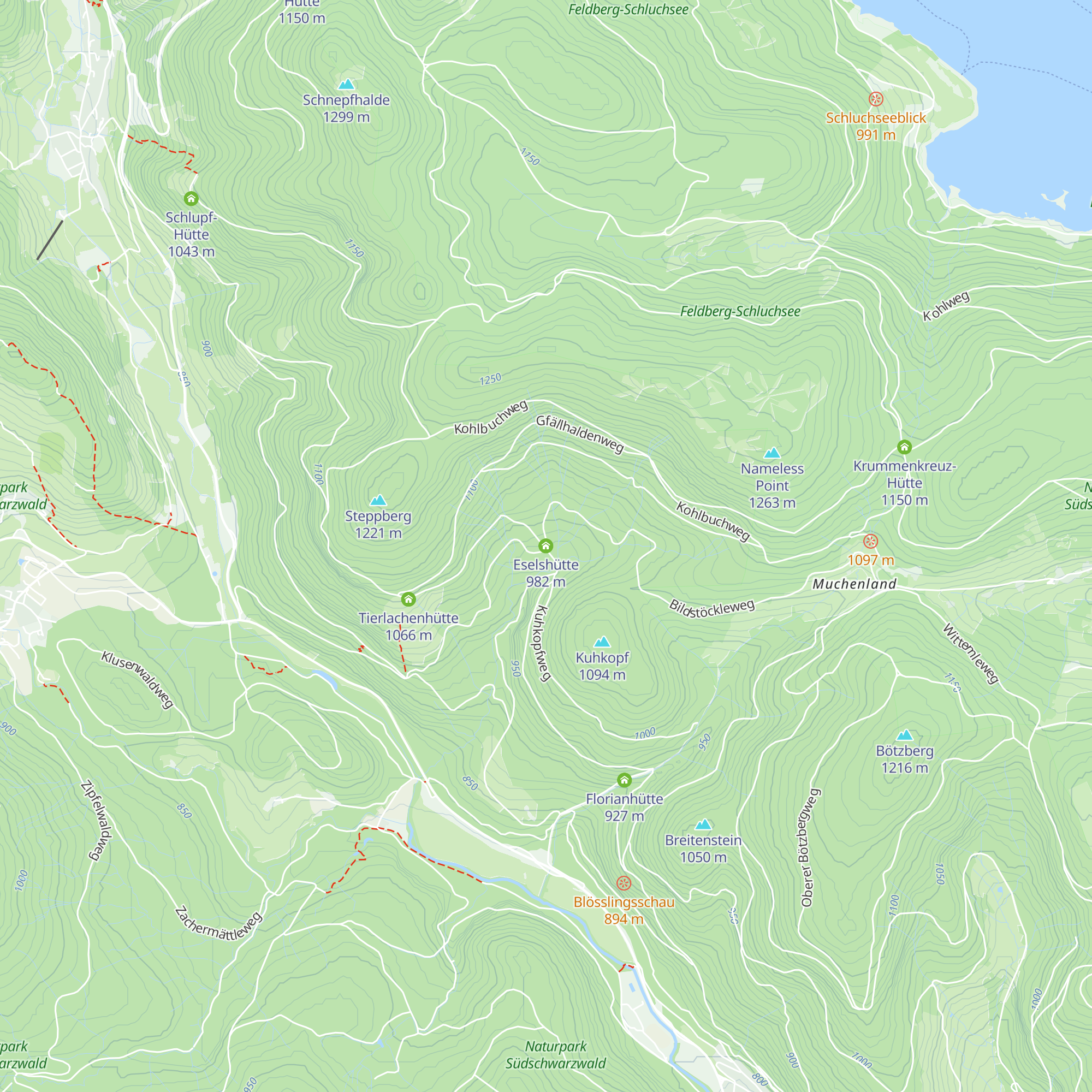 Eselshütte map