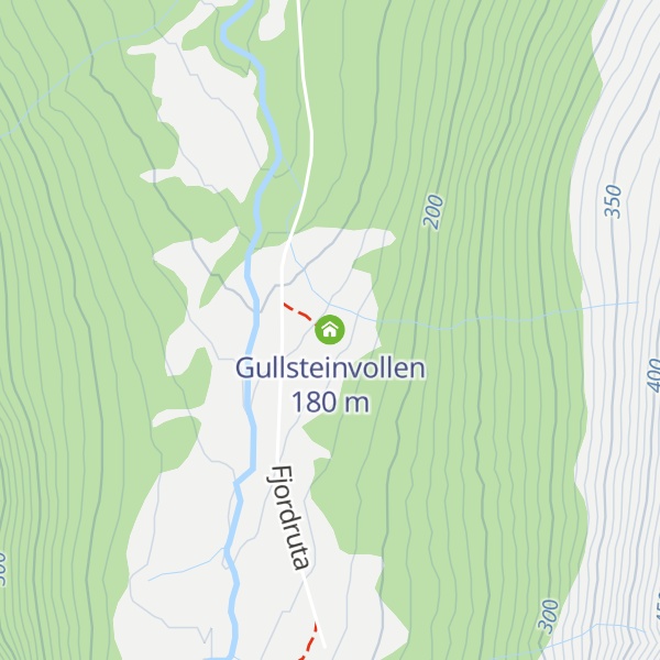 Map of Gullsteinvollen