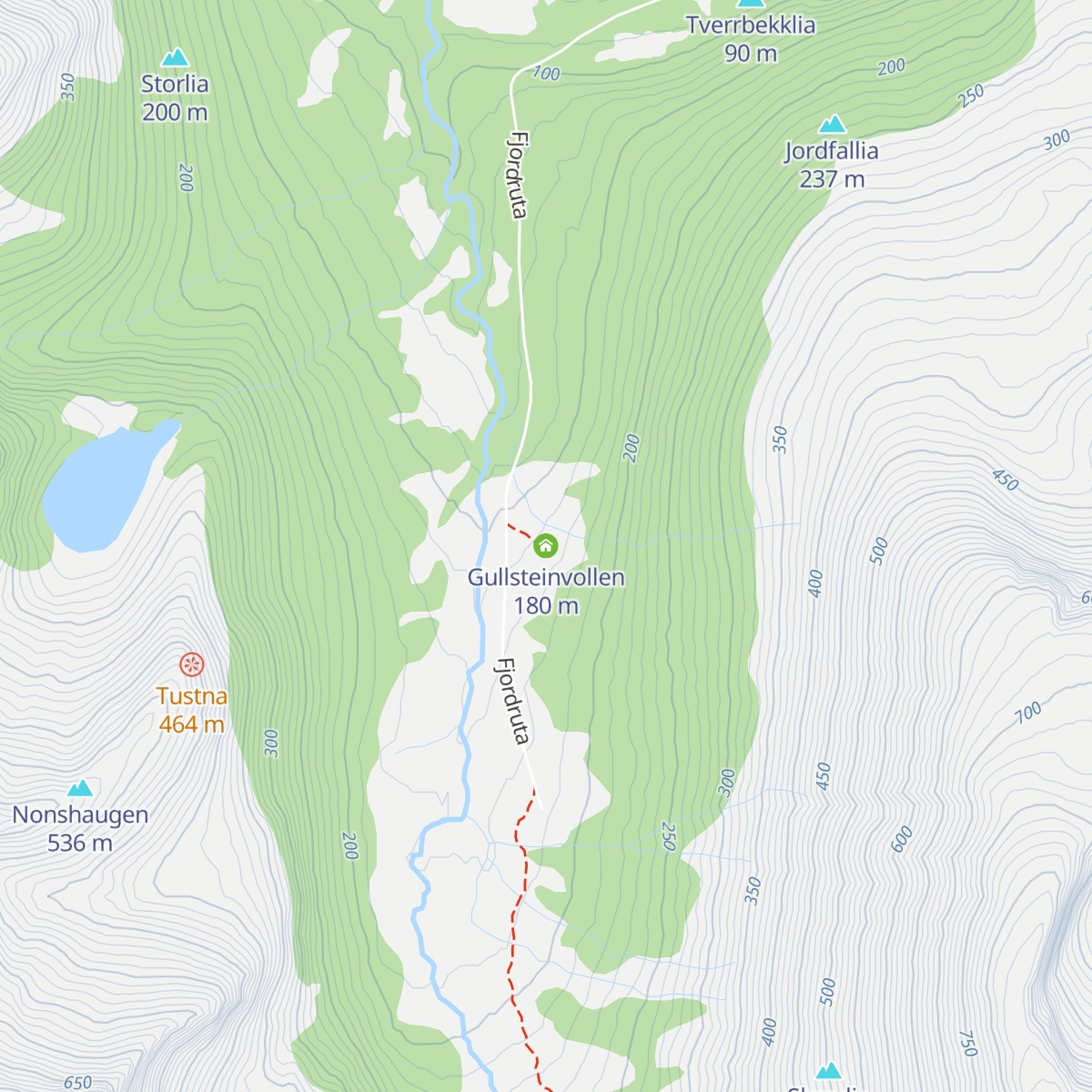 Gullsteinvollen map