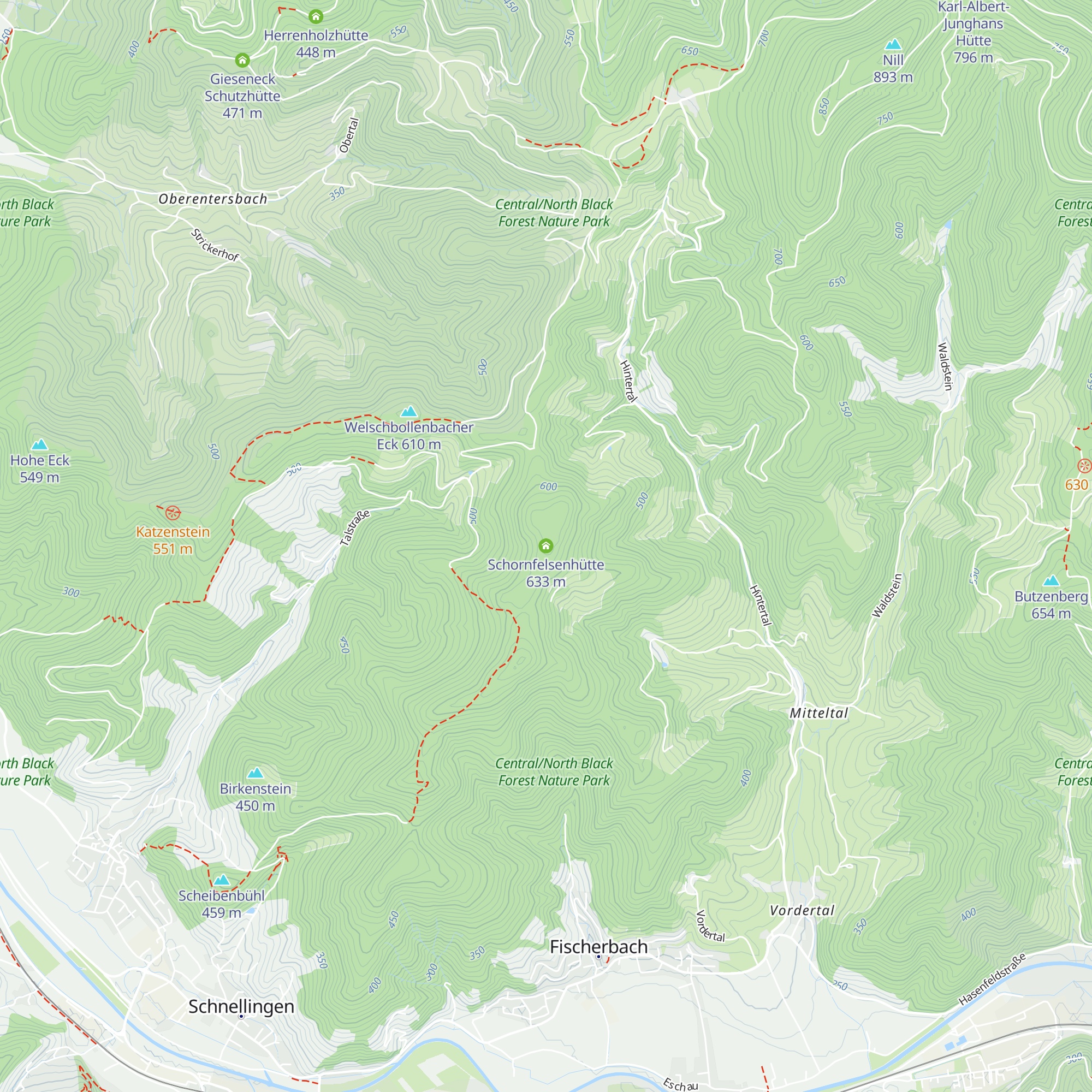 Schornfelsenhütte map