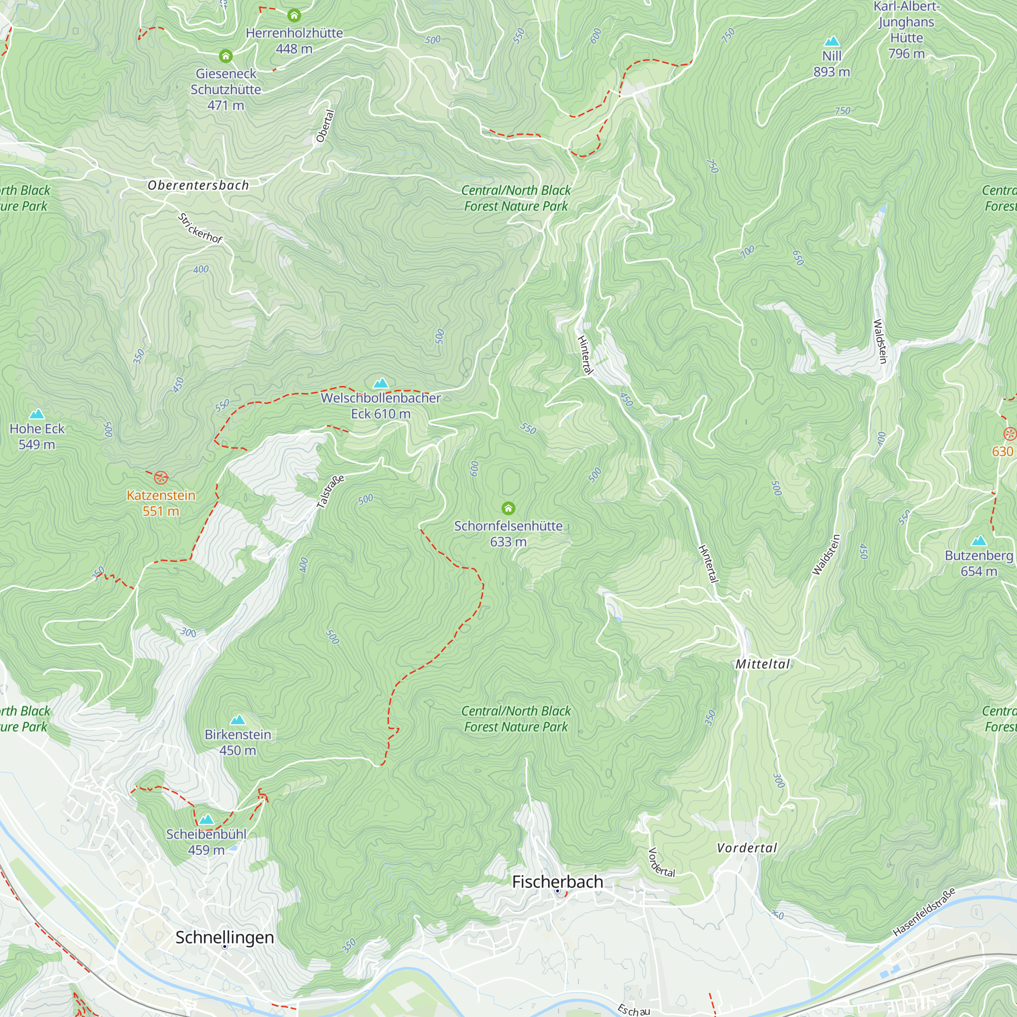 Schornfelsenhütte map