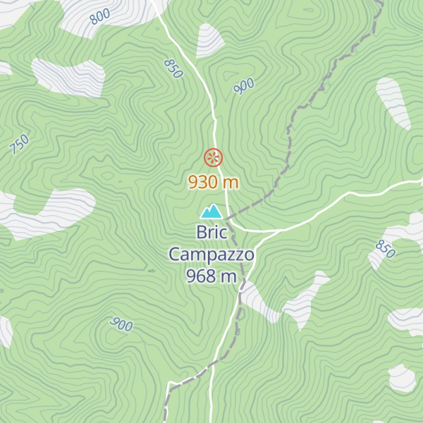 Map of Bric Campazzo