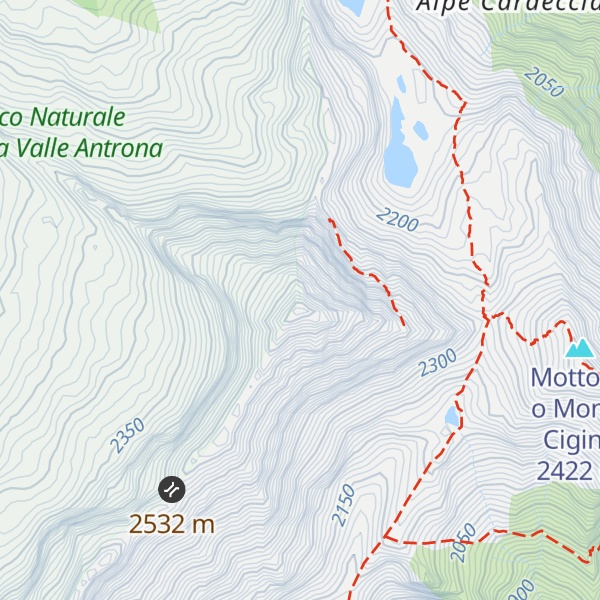 Map of Pizzo del Ton