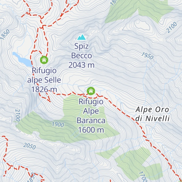 Map of Rifugio Alpe Baranca