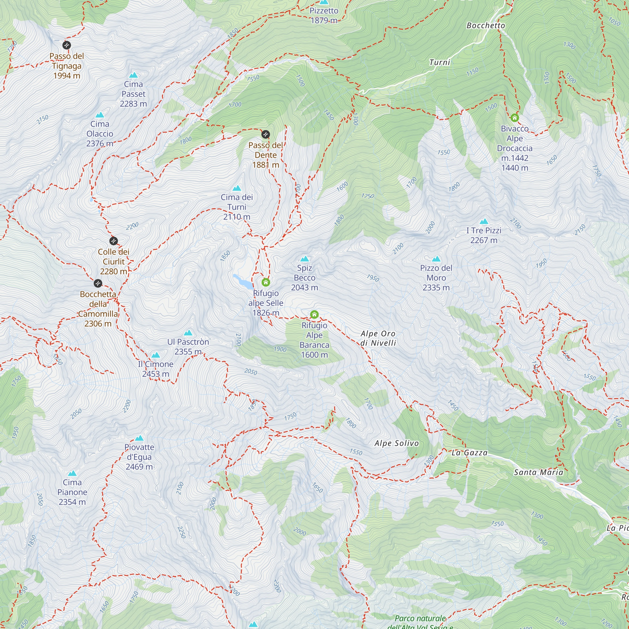 Rifugio Alpe Baranca map