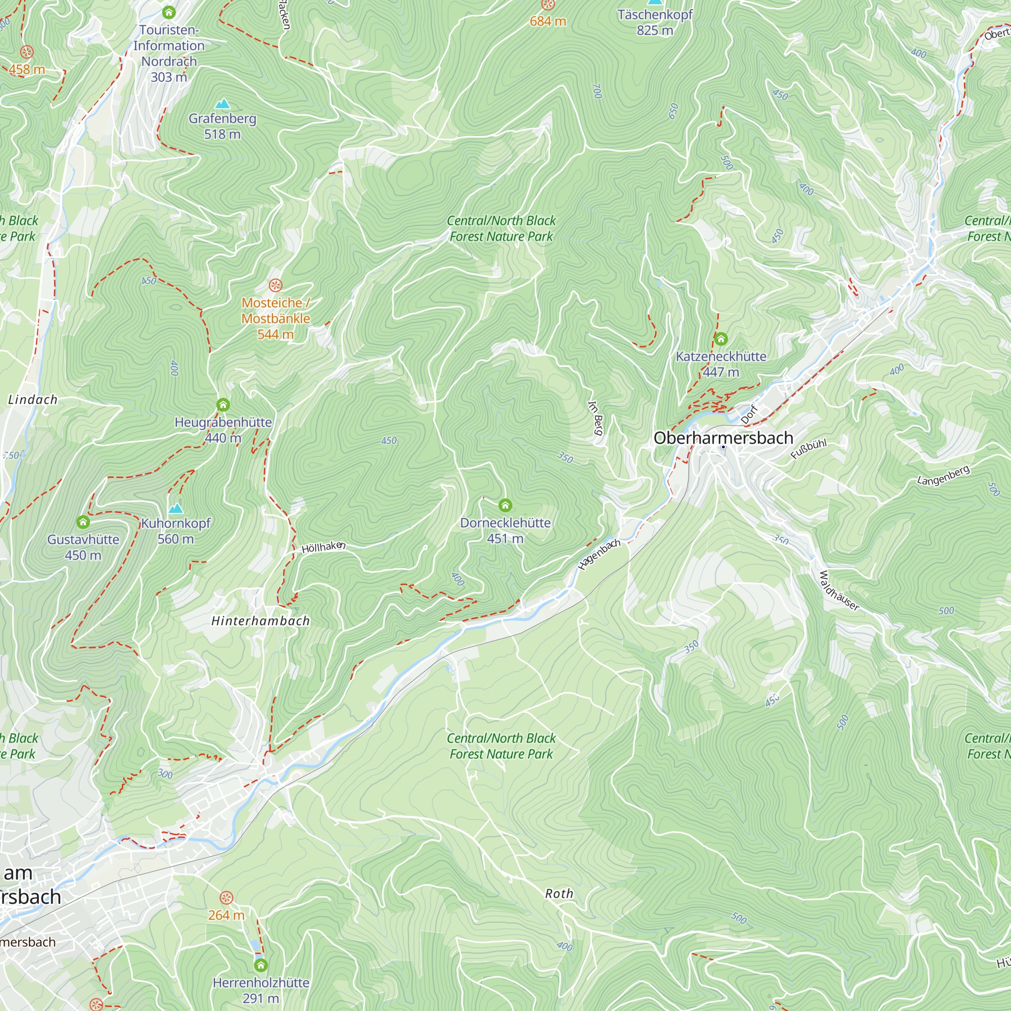 Dornecklehütte map